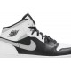 Air Jordan 1 Mid GS White Shadow Black/White/Light Smoke Grey 554725 073 AJ 1 Sneakers