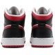 Air Jordan 1 Mid GS White Very Berry Black/Very Berry/White 554725 016 AJ 1 Sneakers