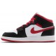 Air Jordan 1 Mid GS White Very Berry Black/Very Berry/White 554725 016 AJ 1 Sneakers