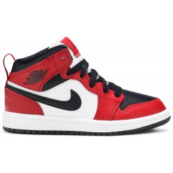 Air Jordan 1 Mid PS 'Chicago Black Toe' Black/Gym Red/Black 640734 069 AJ 1 Sneakers