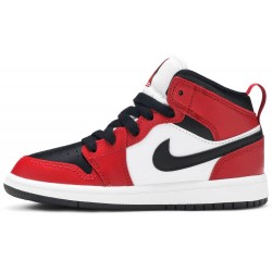 Air Jordan 1 Mid PS 'Chicago Black Toe' Black/Gym Red/Black 640734 069 AJ 1 Sneakers