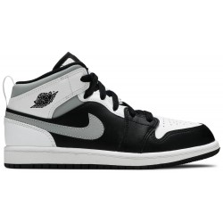 Air Jordan 1 Mid PS 'White Shadow' Black/White/Light Smoke Grey 640734 073 AJ 1 Sneakers