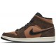 Air Jordan 1 Mid SE Dark Chocolate Dark Chocolate/Archaeo Brown/Black/Crimson BlissDC7294 200 AJ 1 Sneakers