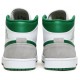 Air Jordan 1 Mid SE Grey Pine Green White/Light Smoke Grey/Pine GreenDC7294 103 AJ 1 Sneakers