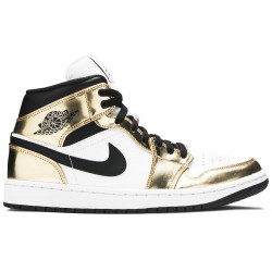 Air Jordan 1 Mid SE 'Metallic Gold' Metallic Gold/Black/White/Black DC1419 700 AJ 1 Sneakers