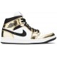 Air Jordan 1 Mid SE Metallic Gold Metallic Gold/Black/White/Black DC1419 700 AJ 1 Sneakers