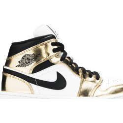 Air Jordan 1 Mid SE 'Metallic Gold' Metallic Gold/Black/White/Black DC1419 700 AJ 1 Sneakers