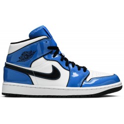 Air Jordan 1 Mid SE 'Signal Blue' Signal Blue/White/Black DD6834 402 AJ 1 Sneakers