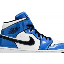 Air Jordan 1 Mid SE 'Signal Blue' Signal Blue/White/Black DD6834 402 AJ 1 Sneakers