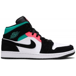 Air Jordan 1 Mid SE 'South Beach' Blue 852542 116 AJ 1 Sneakers