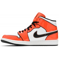 Air Jordan 1 Mid SE 'Turf Orange' Turf Orange/Black/White DD6834 802 AJ 1 Sneakers