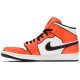 Air Jordan 1 Mid SE Turf Orange Turf Orange/Black/White DD6834 802 AJ 1 Sneakers