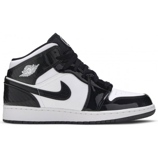 Air Jordan 1 Mid SE GS All Star 2021 Black/White/Black DD2192 001 AJ 1 Sneakers