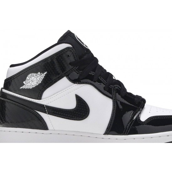 Air Jordan 1 Mid SE GS All Star 2021 Black/White/Black DD2192 001 AJ 1 Sneakers