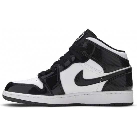 Air Jordan 1 Mid SE GS All Star 2021 Black/White/Black DD2192 001 AJ 1 Sneakers