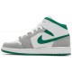 Air Jordan 1 Mid SE GS Grey Pine Green White/Light Smoke Grey/Pine Green DC7248 103 AJ 1 Sneakers