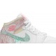 Air Jordan 1 Mid SE GS Ice Cream White/Arctic Punch/Pale Vanilla/Green Glow DD1666 100 AJ 1 Sneakers