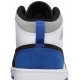 Air Jordan 1 Mid SE PS Royal Black Toe White/Black/Light Solar Flare Heather/Hyper Royal BQ6932 102 AJ 1 Sneakers