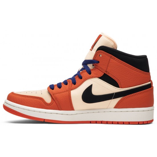 Air Jordan 1 Retro Mid SE Team Orange Team Orange/Black 852542 800 AJ 1 Sneakers