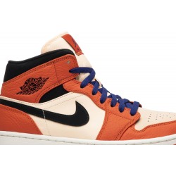 Air Jordan 1 Retro Mid SE 'Team Orange' Team Orange/Black 852542 800 AJ 1 Sneakers