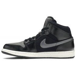 Air Jordan 1 Retro Mid SE 'Winterized' Black/Gym Red-Dark Grey-White 852542 001 AJ 1 Sneakers