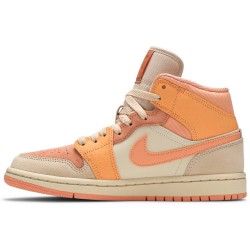 Wmns Air Jordan 1 Mid 'Apricot' Atomic Orange/Apricot Agate/Terra Blush DH4270 800 AJ 1 Sneakers