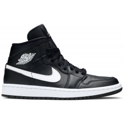 Wmns Air Jordan 1 Mid 'Black White' Black/White BQ6472 011 AJ 1 Sneakers