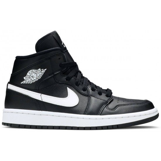 Wmns Air Jordan 1 Mid Black White Black/White BQ6472 011 AJ 1 Sneakers