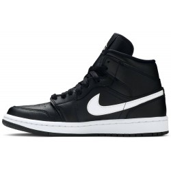 Wmns Air Jordan 1 Mid 'Black White' Black/White BQ6472 011 AJ 1 Sneakers