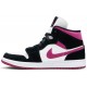 Wmns Air Jordan 1 Mid Cactus Flower Black/Cactus Flower/White BQ6472 005 AJ 1 Sneakers