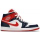 Wmns Air Jordan 1 Mid Champ Colors Midnight Navy/University Red DJ5984 400 AJ 1 Sneakers