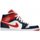 Wmns Air Jordan 1 Mid Champ Colors Midnight Navy/University Red DJ5984 400 AJ 1 Sneakers