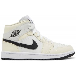 Wmns Air Jordan 1 Mid 'Coconut Milk' Coconut Milk/Black/Summit White/White BQ6472 121 AJ 1 Sneakers