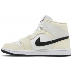 Wmns Air Jordan 1 Mid 'Coconut Milk' Coconut Milk/Black/Summit White/White BQ6472 121 AJ 1 Sneakers