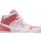 Wmns Air Jordan 1 Mid Digital Pink Digital Pink/White/Pink Foam/Sail CW5379 600 AJ 1 Sneakers