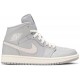 Wmns Air Jordan 1 Mid Grey Light Bone Grey/Light Bone CD7240 002 AJ 1 Sneakers