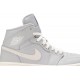 Wmns Air Jordan 1 Mid Grey Light Bone Grey/Light Bone CD7240 002 AJ 1 Sneakers