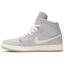 Wmns Air Jordan 1 Mid 'Grey Light Bone' Grey/Light Bone CD7240 002 AJ 1 Sneakers