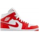 Wmns Air Jordan 1 Mid Habanero Red White/White/Habanero RedBQ6472 116 AJ 1 Sneakers