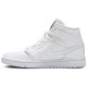 Wmns Air Jordan 1 Mid White Snakeskin White/White BQ6472 110 AJ 1 Sneakers