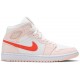 Wmns Air Jordan 1 Mid SE Corduroy Sail/Orange Quartz/White/OrangeDA8009 108 AJ 1 Sneakers