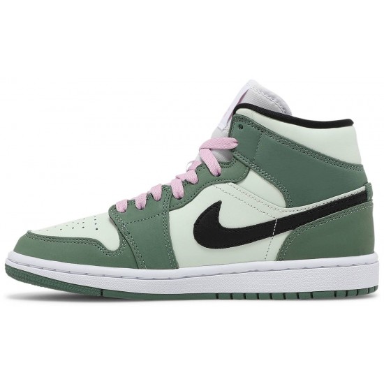 Wmns Air Jordan 1 Mid SE Dutch Green Dutch Green/Black/Barely Green/Arctic PinkCZ0774 300 AJ 1 Sneakers