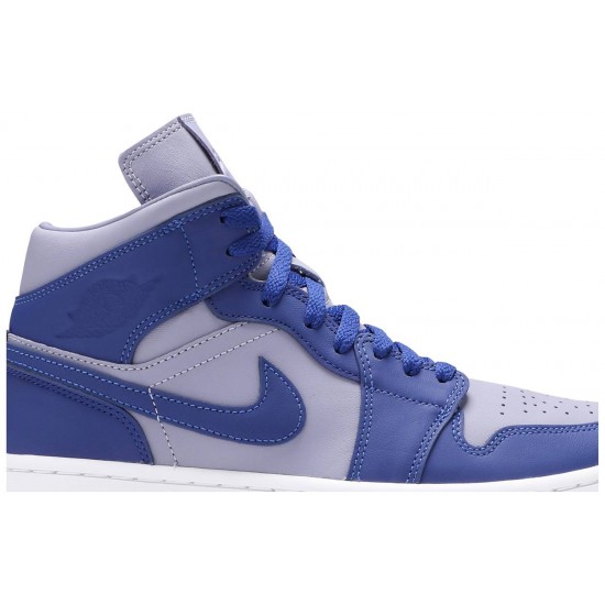 Wmns Air Jordan 1 Mid SE Iron Purple Deep Royal Iron Purple/Deep Royal Blue/White DH7821 500 AJ 1 Sneakers