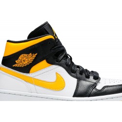 Wmns Air Jordan 1 Mid SE 'White Laser Orange' White/Laser Orange/Black CV5276 107 AJ 1 Sneakers