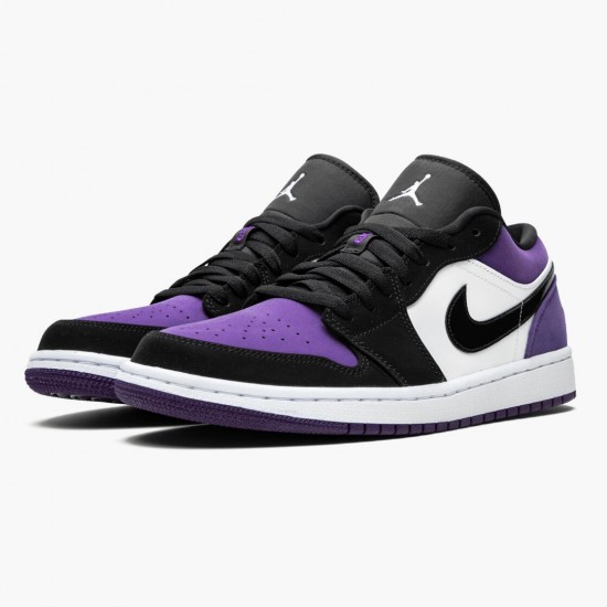 Wmns/Men Air Jordan 1 Low Court Purple 553558-125 AJ1 Shoes