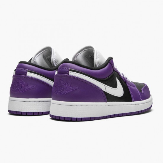 Wmns/Men Air Jordan 1 Retro Low Court Purple 553558-501 AJ1 Shoes