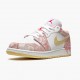 Wmns Air Jordan 1 Mid SE GS Paint Drip CW7104-601 AJ1 Shoes