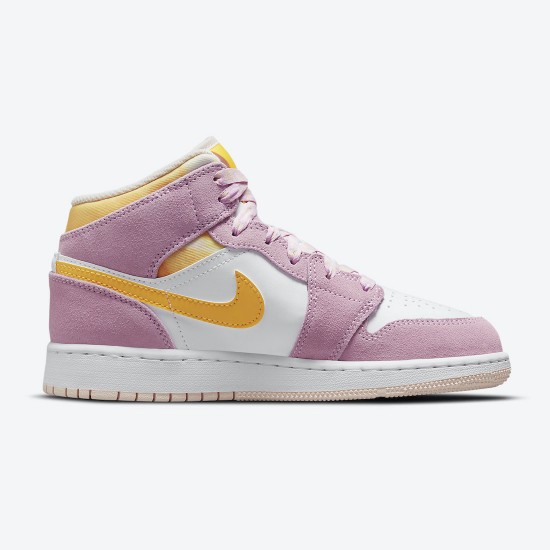 Wmns Air Jordan 1 Mid SE GS Arctic Pink DC9517-600 AJ1 Shoes