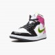 Men Air Jordan 1 Mid White Black Cyber Pink CZ9834-100 AJ1 Shoes