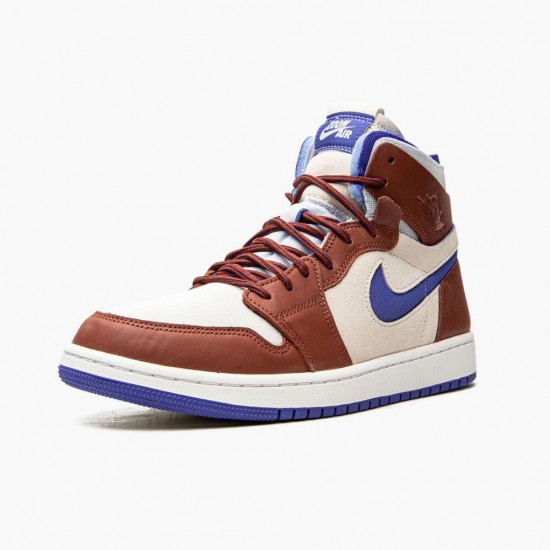 Wmns/Men Air Jordan 1 Zoom CMFT Team Red CT0979-104 AJ1 Shoes